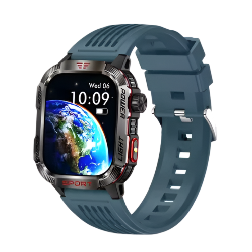 SMARTWATCH MILITAR COM LANTERNA E IA