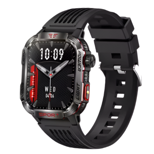 SMARTWATCH MILITAR COM LANTERNA E IA