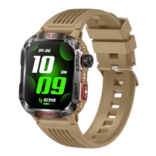 SMARTWATCH MILITAR COM LANTERNA E IA